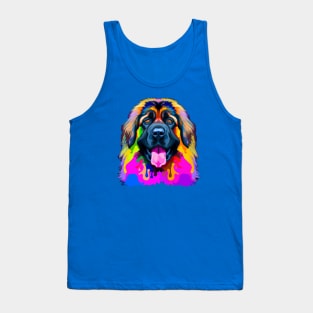 Floof Leonberger Colorful Illustration Tank Top